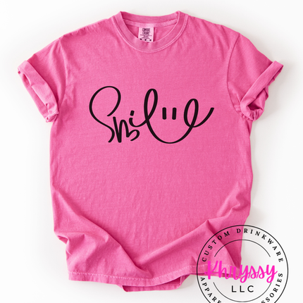Shine — Bold Cursive Affirmation Statement
