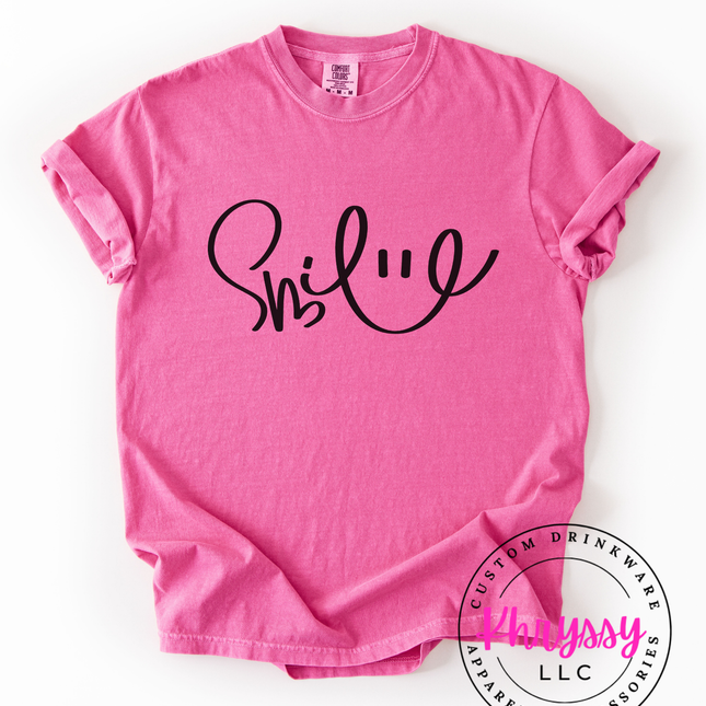 Shine — Bold Cursive Affirmation Statement