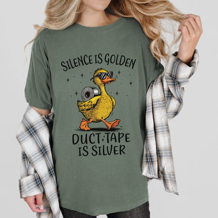 Silence Is Golden Duct Tape Is Silver Humor