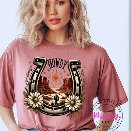 Howdy Horseshoe Unisex Shirt