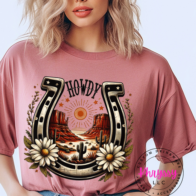 Howdy Horseshoe Unisex Shirt