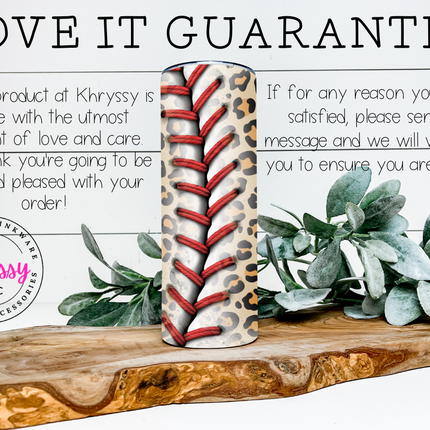 Roaring Baseball Spirit 20oz Personalized Tumbler with Straw
