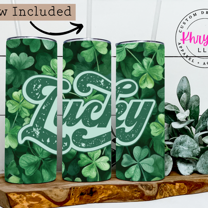 Cloverfield Delight  20oz Tumbler with Straw