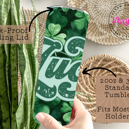 Cloverfield Delight  20oz Tumbler with Straw