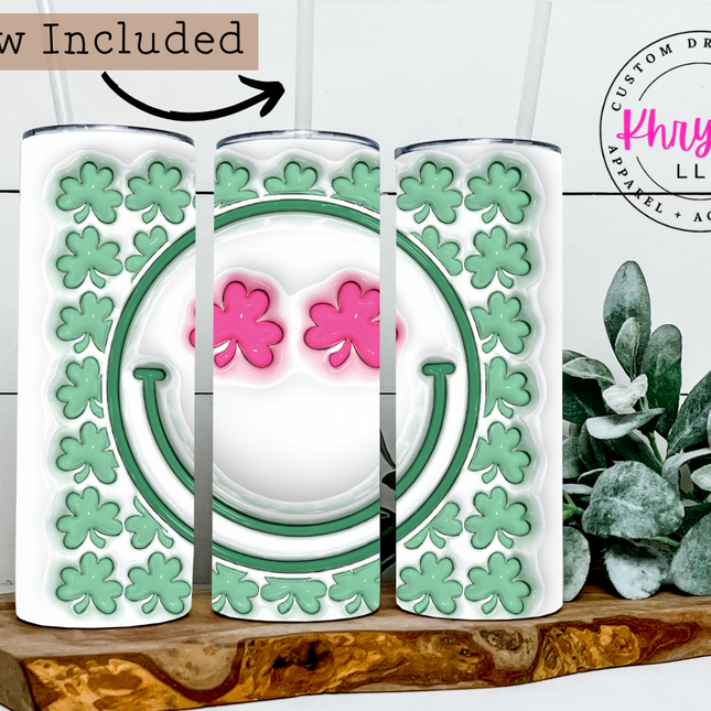 St. Patrick's Day Bliss 20oz Tumbler with Straw