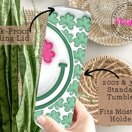 St. Patrick's Day Bliss 20oz Tumbler with Straw