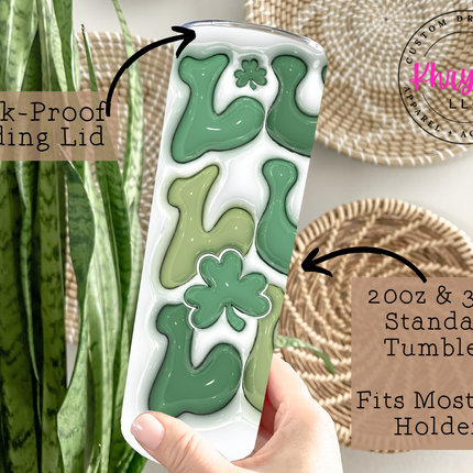 Lucky, Lucky, Lucky 20oz Tumbler with Straw