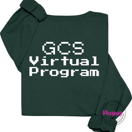 Started From the Bottom Now We Here GCS Virtual Program Bella+Canvas Long Sleeve Front Back