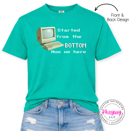 GCS Virtual Program Tee — Front & Back Started From the Bottom Design