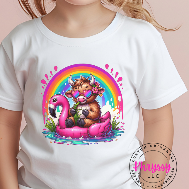 Whimsical Highland Cow Unisex Shirt