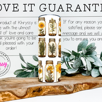 Sunny Fields Mason Jar 20oz Tumbler with Straw