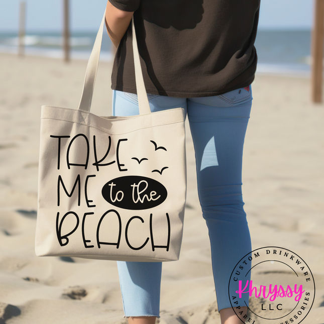 Take Me To The Beach Canvas Tote Bag