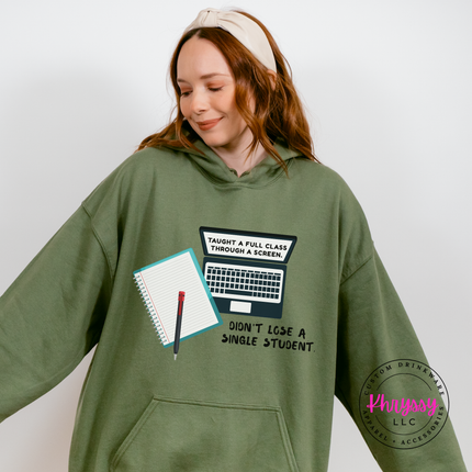 No Student Left Behind the Screen — Gildan Teacher Hoodie