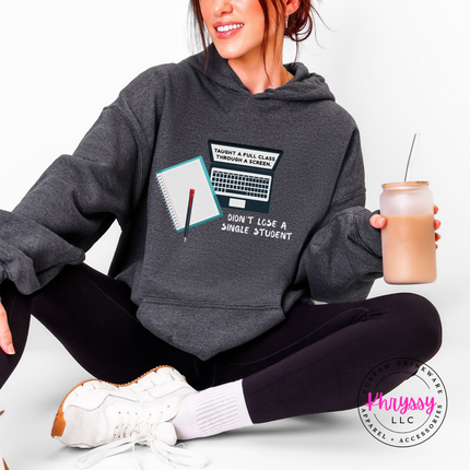 No Student Left Behind the Screen — Gildan Teacher Hoodie