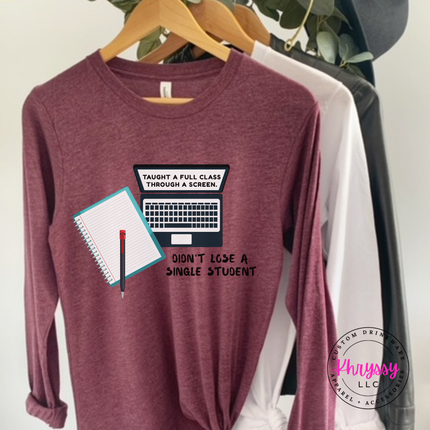 Virtually Unstoppable — Bella Canvas Educator Long Sleeve Tee