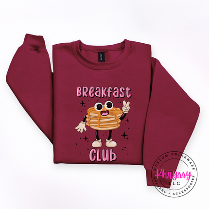 Breakfast Club Retro Pancake Crewneck Sweatshirt | Brunch Gift