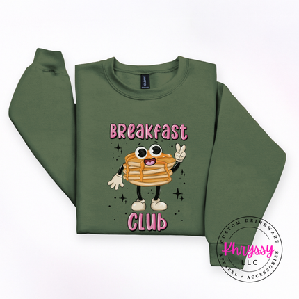 Breakfast Club Retro Pancake Crewneck Sweatshirt | Brunch Gift
