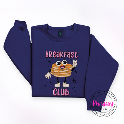 Breakfast Club Retro Pancake Crewneck Sweatshirt | Brunch Gift