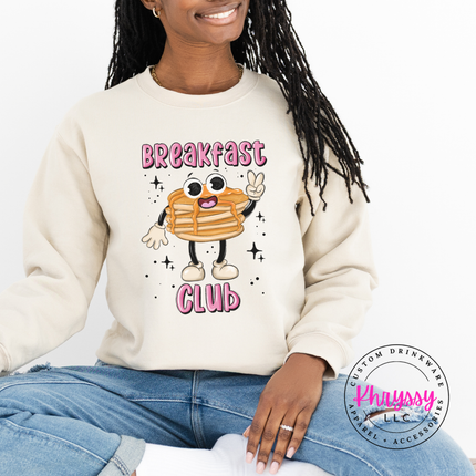 Breakfast Club Retro Pancake Crewneck Sweatshirt | Brunch Gift