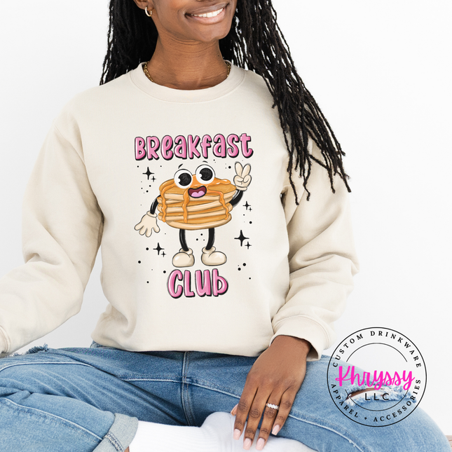 Breakfast Club Retro Pancake Crewneck Sweatshirt | Brunch Gift