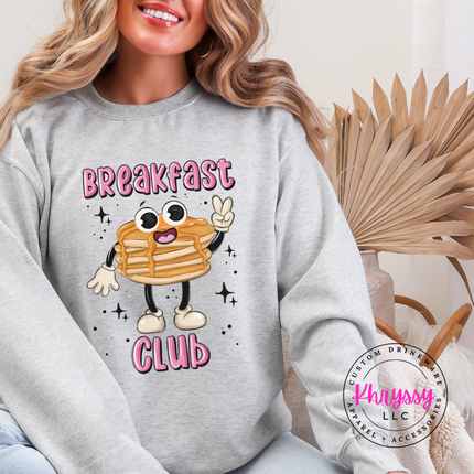 Breakfast Club Retro Pancake Crewneck Sweatshirt | Brunch Gift