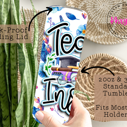 Teach - Love - Inspire 20oz Tumbler with Straw