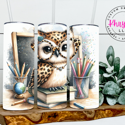 Wise Teacher Essentials 20oz Tumbler with Straw