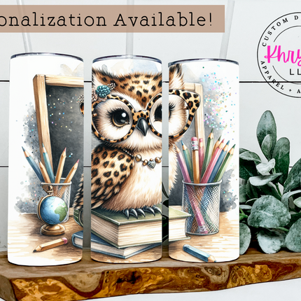 Wise Teacher Essentials 20oz Tumbler with Straw