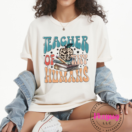 Teacher Of Tiny Humans Cheerful Bookstack