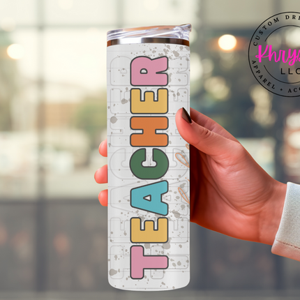 Educator's Delight Teacher 20oz Tumbler with Straw