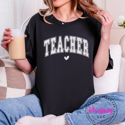 Teacher Varsity Arch Bold Script