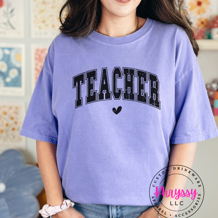 Teacher Varsity Arch Bold Script