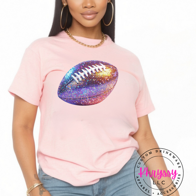 Diva Faux Glitter Football Unisex Shirt
