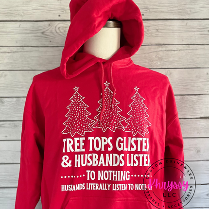 READY TO SHIP: Tree tops Glisten Christmas Unisex Sweatshirt