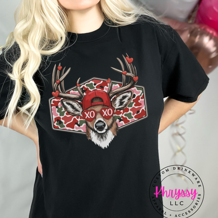 Trendy deer design on a cozy brown pullover, perfect for casual wear.