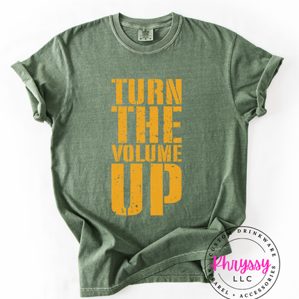Turn The Volume Up — Distressed Bold Statement