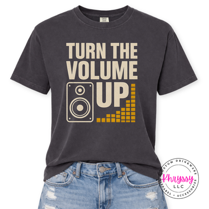 Turn the Volume Up Music Graphic Tee Bold Statement