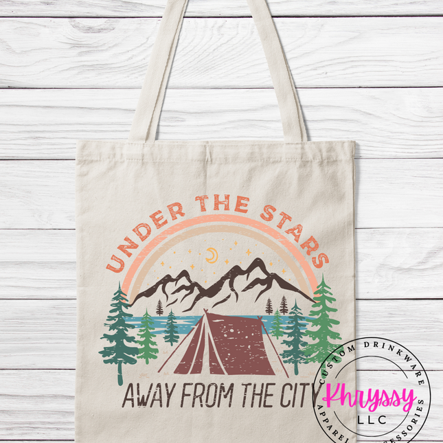 Under the Stars Away from the City Canvas Tote Bag