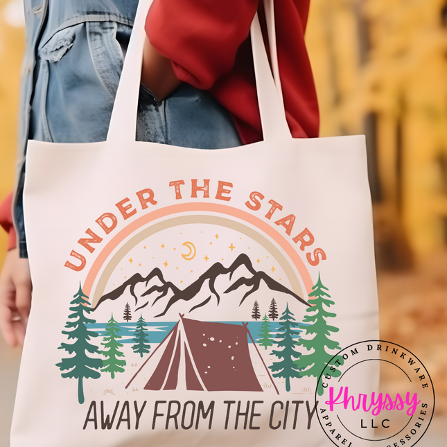 Under the Stars Away from the City Canvas Tote Bag