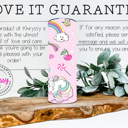 Rainbow Cloudscape Unicorn 20oz Tumbler with Straw