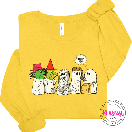 I Got A Rock Funny Halloween Ghost Long Sleeve