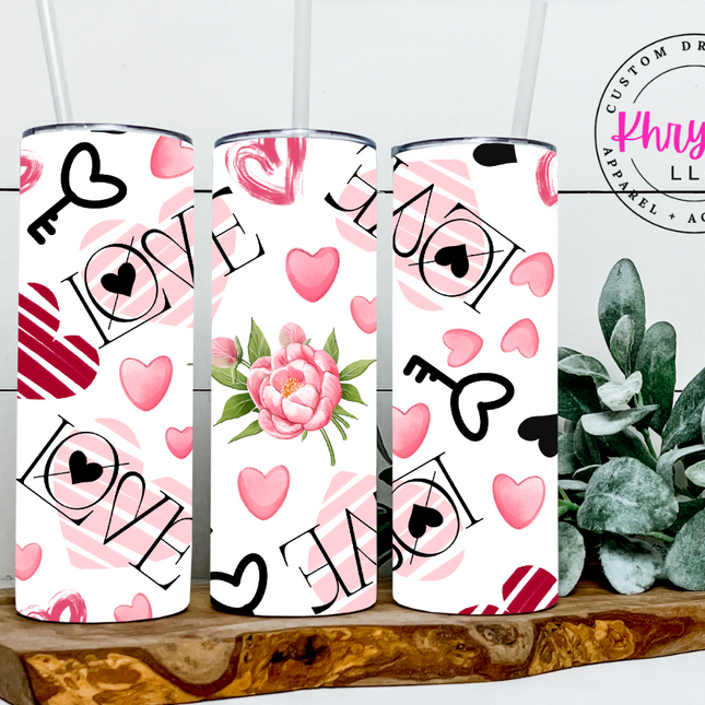 The Key to Love 20oz Tumbler with Straw