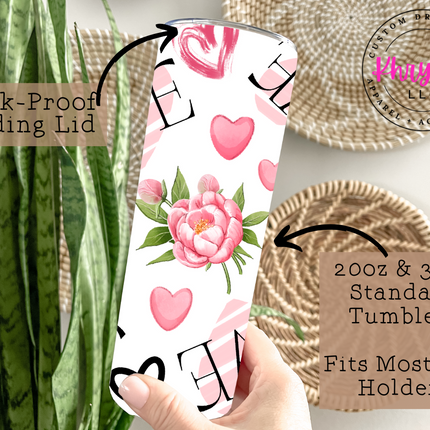 The Key to Love 20oz Tumbler with Straw