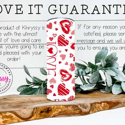 Valentine's Day Love's Artistry 20oz/30oz Tumbler with Straw