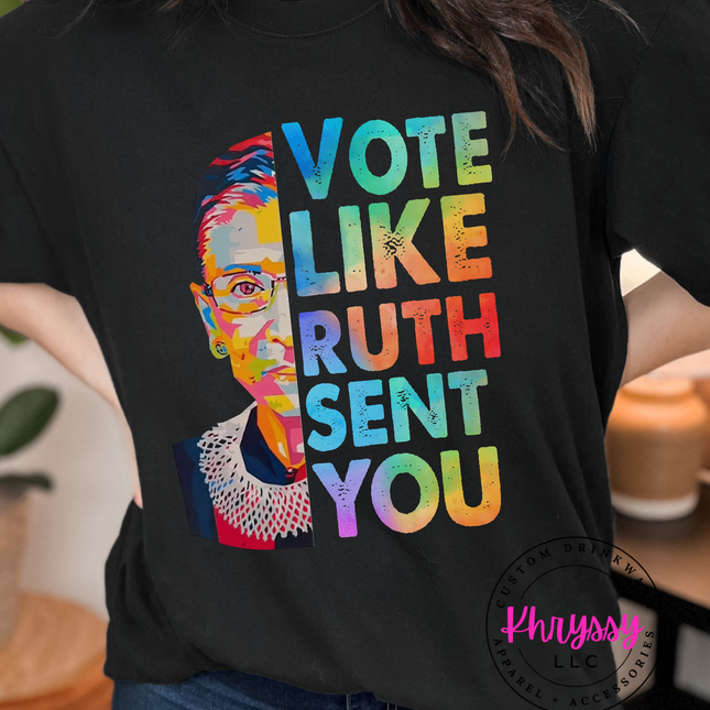 Vote Like Ruth Sent You — Multicolor Portrait Statement