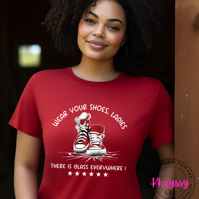 Glass Everywhere Red Unisex Shirt