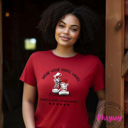 Glass Everywhere Red Unisex Shirt