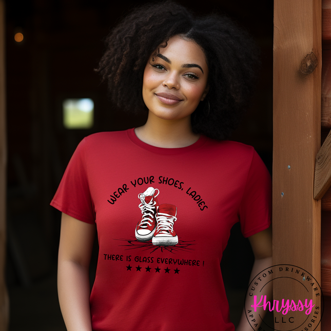 Glass Everywhere Red Unisex Shirt