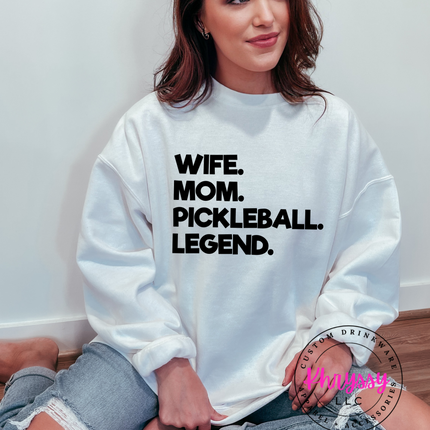 Wife Mom Pickleball Legend Unisex Shirt