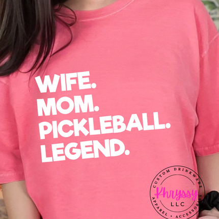 Wife Mom Pickleball Legend Unisex Shirt